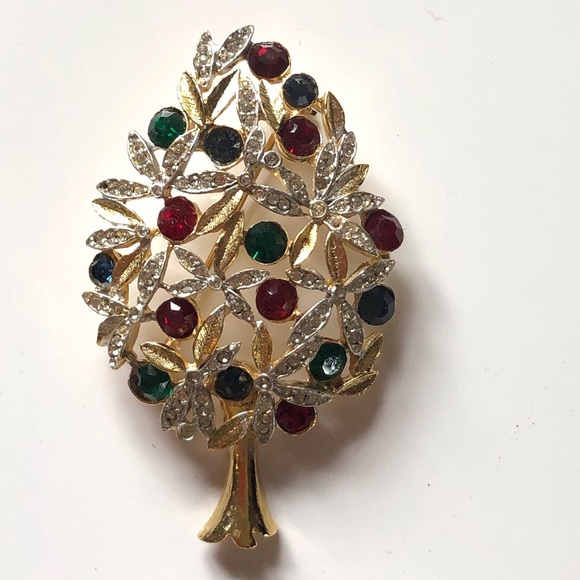 Sphinx of England Vintage Christmas tree brooch - Picture 2 of 8